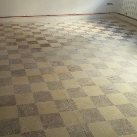 Limpieza de pavimento de mosaico hidraúlico en Estella (Navarra)