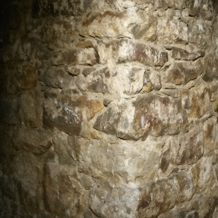 Limpieza y consolidación de muros de piedra en lonja en la Gran Via de Bilbao Limpio