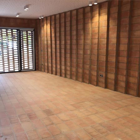 Limpieza, protección y acabado satinado en barro, Arnedo ( La Rioja ))