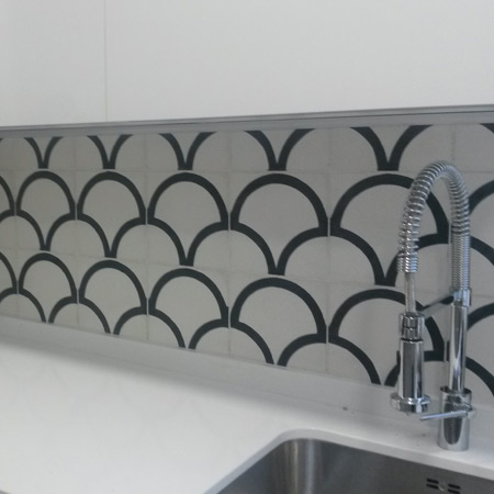 Limpieza mosaico hidraulico